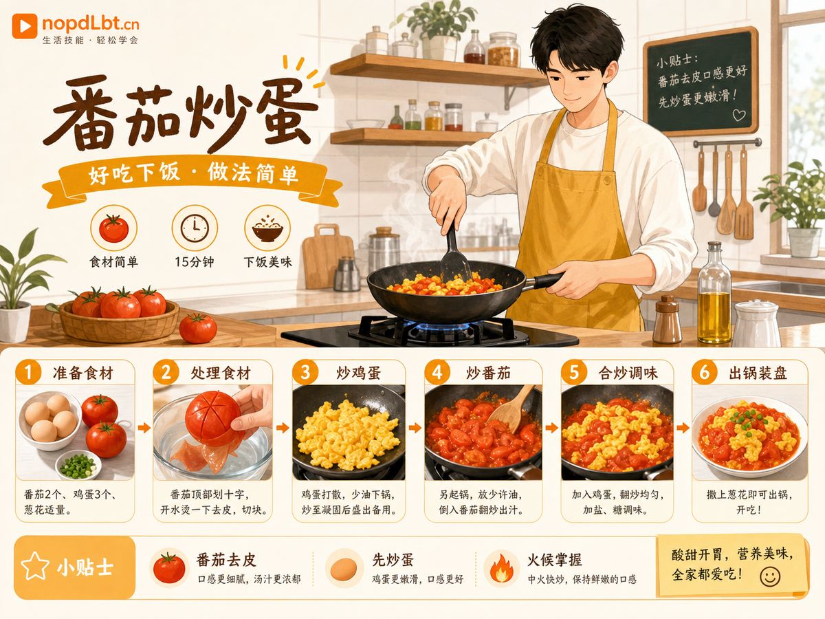 抖荫短视频烹饪生活技能动漫教程
